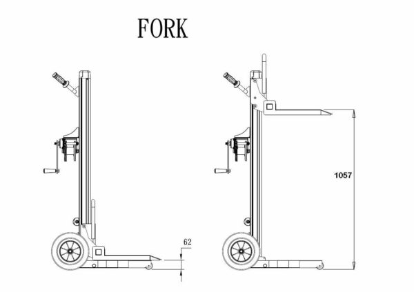 alu hubkarre foldable hand truck ksf ml2 0002